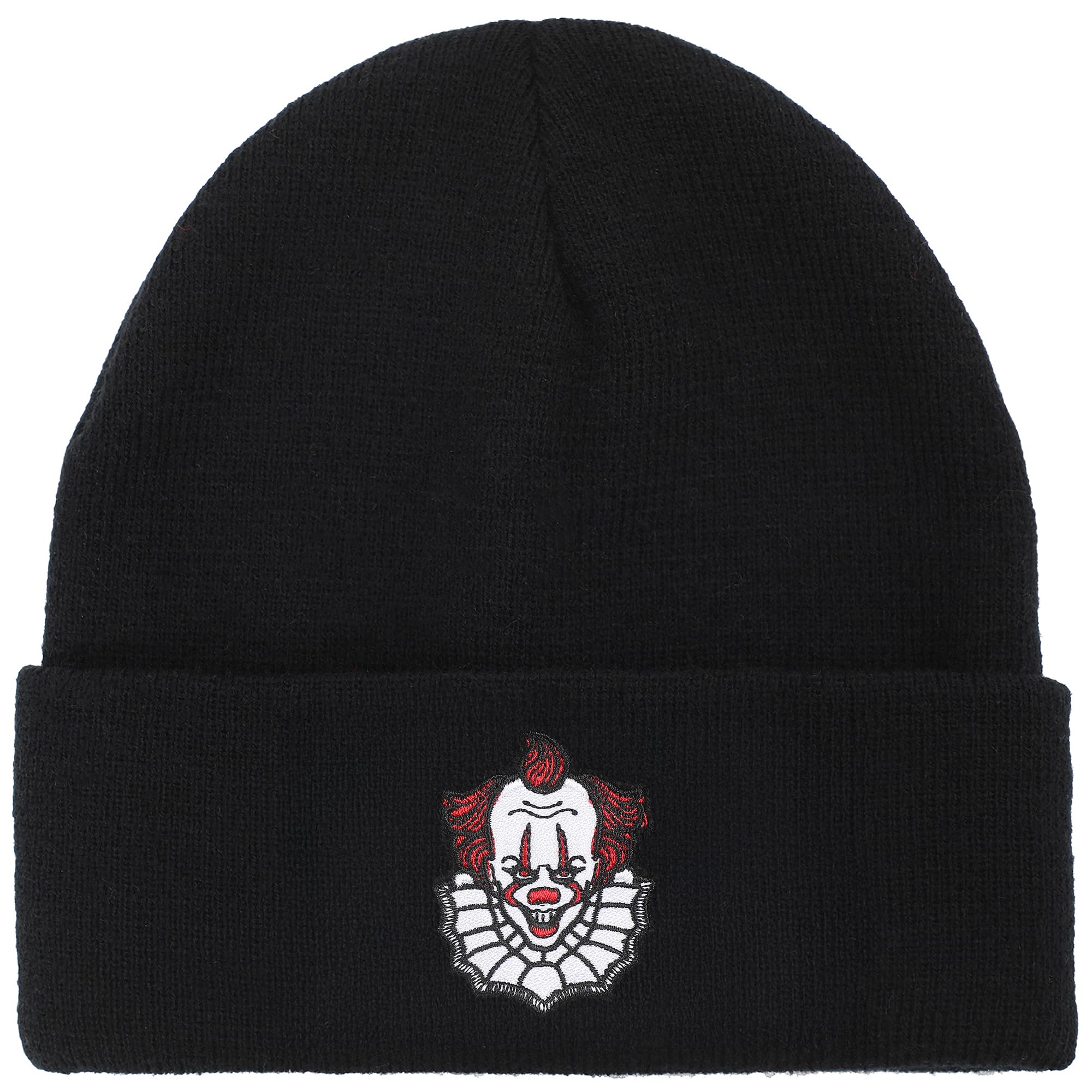 Bioworld IT Movie Pennywise Embroidered Cuff Beanie – Official Horror Merchandise Acrylic Knit Woolly Hat