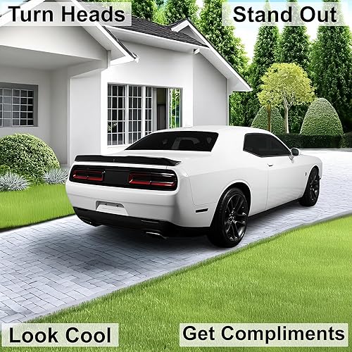 Miniatura 2 de BOGAR TECH DESIGNS Kit de tinte de reflectores traseros compatible con Dodge Challenger 2015-2024, humo oscuro