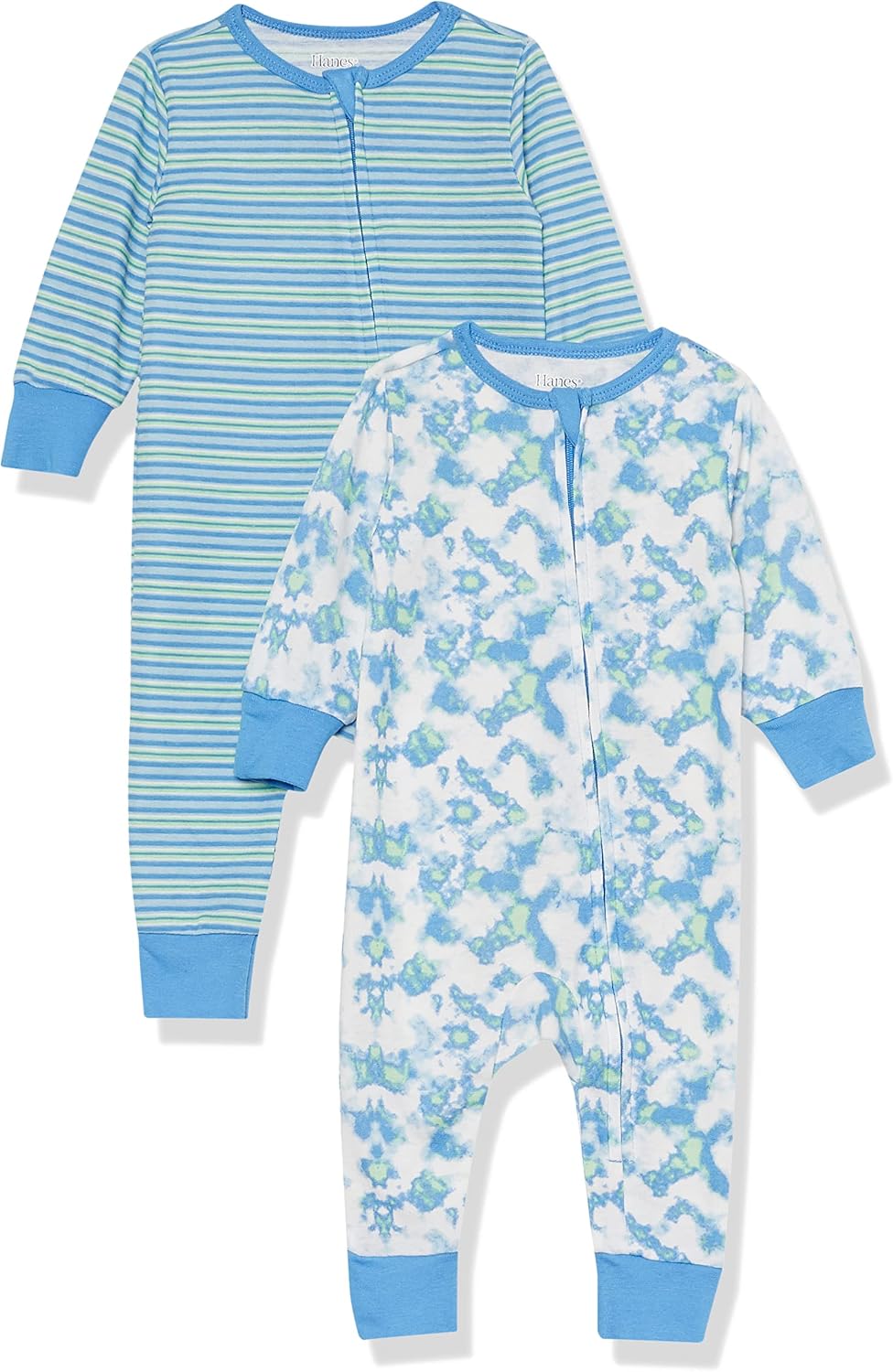 Hanes Baby Sleep N' Play Ultimate Zippin Pajamas (2 Pack)