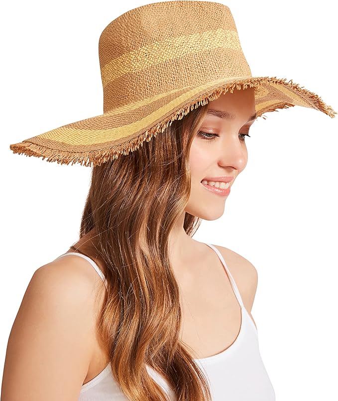 Fedoras Women Accessories Steve Madden Womens Raffia Fedora with Bug Trims