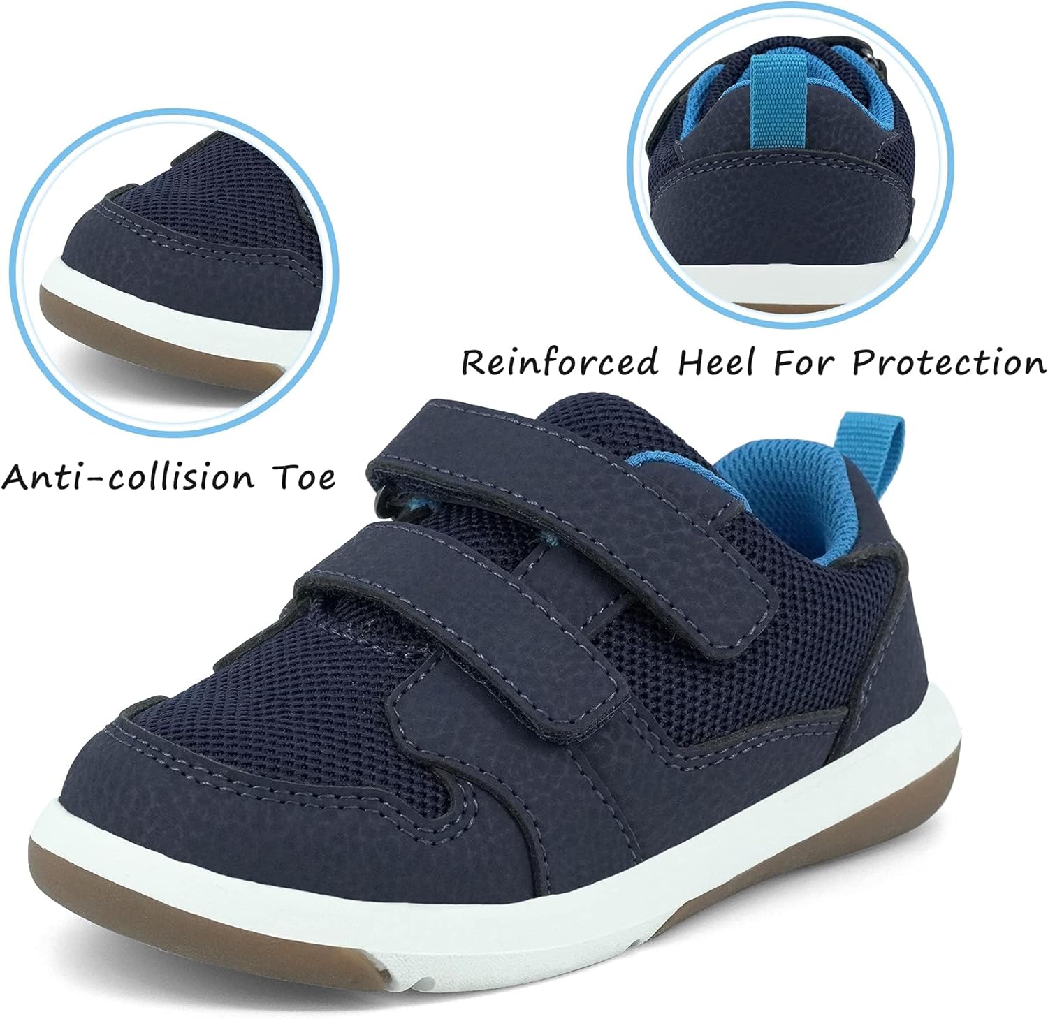 SKYWHEEL Toddler Boys Girls Tennis Shoes Kids Slip On Barefoot Shoes Wide Casual Walking Running Sneakers for Little Kids - Image 4