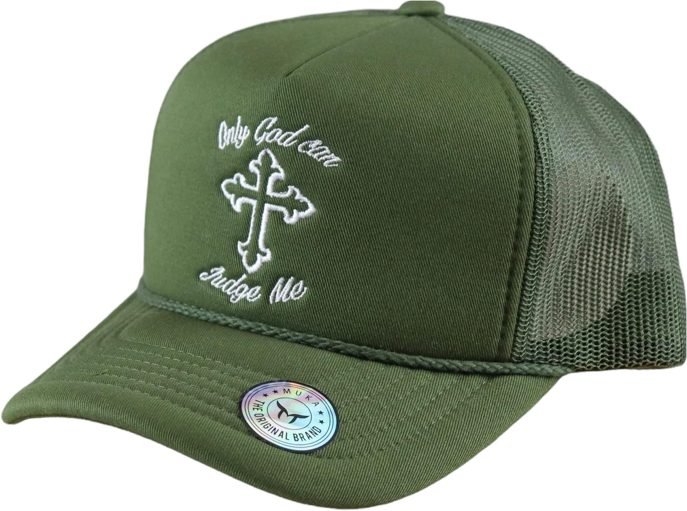 MU:KA:Muka Foam Front Rope Trucker Hats Women Men Streetwear Trucker Hat Mesh Back Baseball Cap Adjustable Snapback