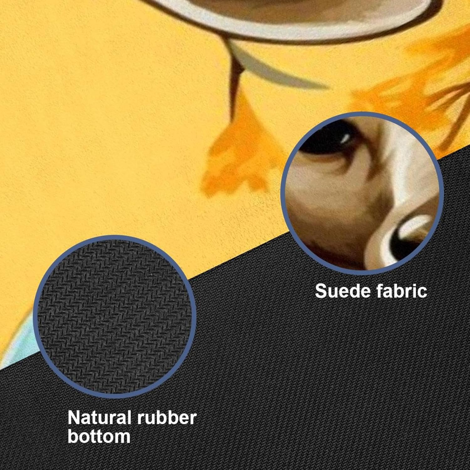 Yoga Towel, Kangaroo Pattern Non Slip Sweat Absorbent Hot Yoga Mat Towel for Hot Yoga, Pilates and Fitness - 72.8" x 26.8"