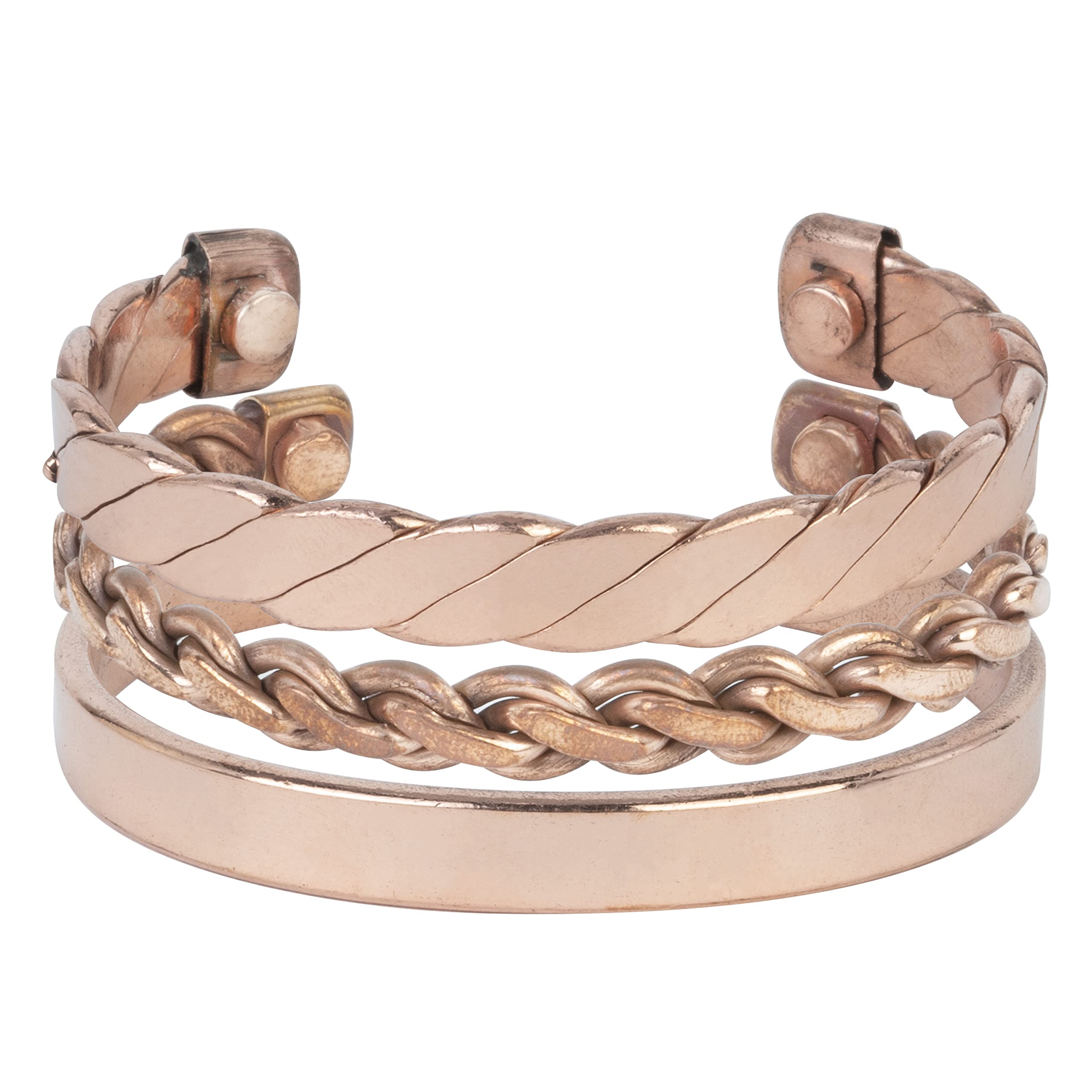 HindCraft Copper Bracelet for Men & Women Unisex Yoga Jewelry Spiritual Gorgeous Collection Meditation Ideal Gift for Him/her Copper Kada Bracelet Jewelry