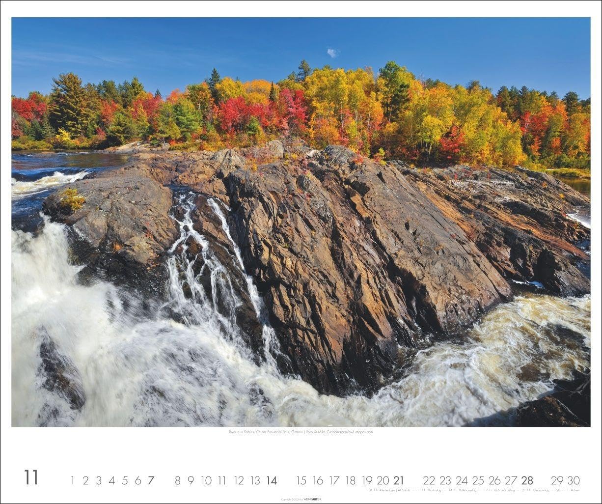 Kanada Kalender 2027 - Der Ruf der Wildnis: Der Ruf der Wildnis. Großer Foto-Wandkalender mit faszinierenden Bildern der kanadischen Weite. 55 x 46 cm. Querformat
