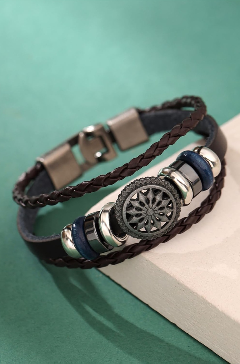 Leather Bracelets for Men | Fashion Brown Bracelet | Men's Leather Bracelet For Boys | Hand Accessories for Men | Birthday Gift for Boys & Men Anniversary Gift for Husband