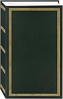 Pioneer Hunter Green 3-Ring Photo Album - 504 Pockets for 4x6 Photos, Refillable Archival Safe Display