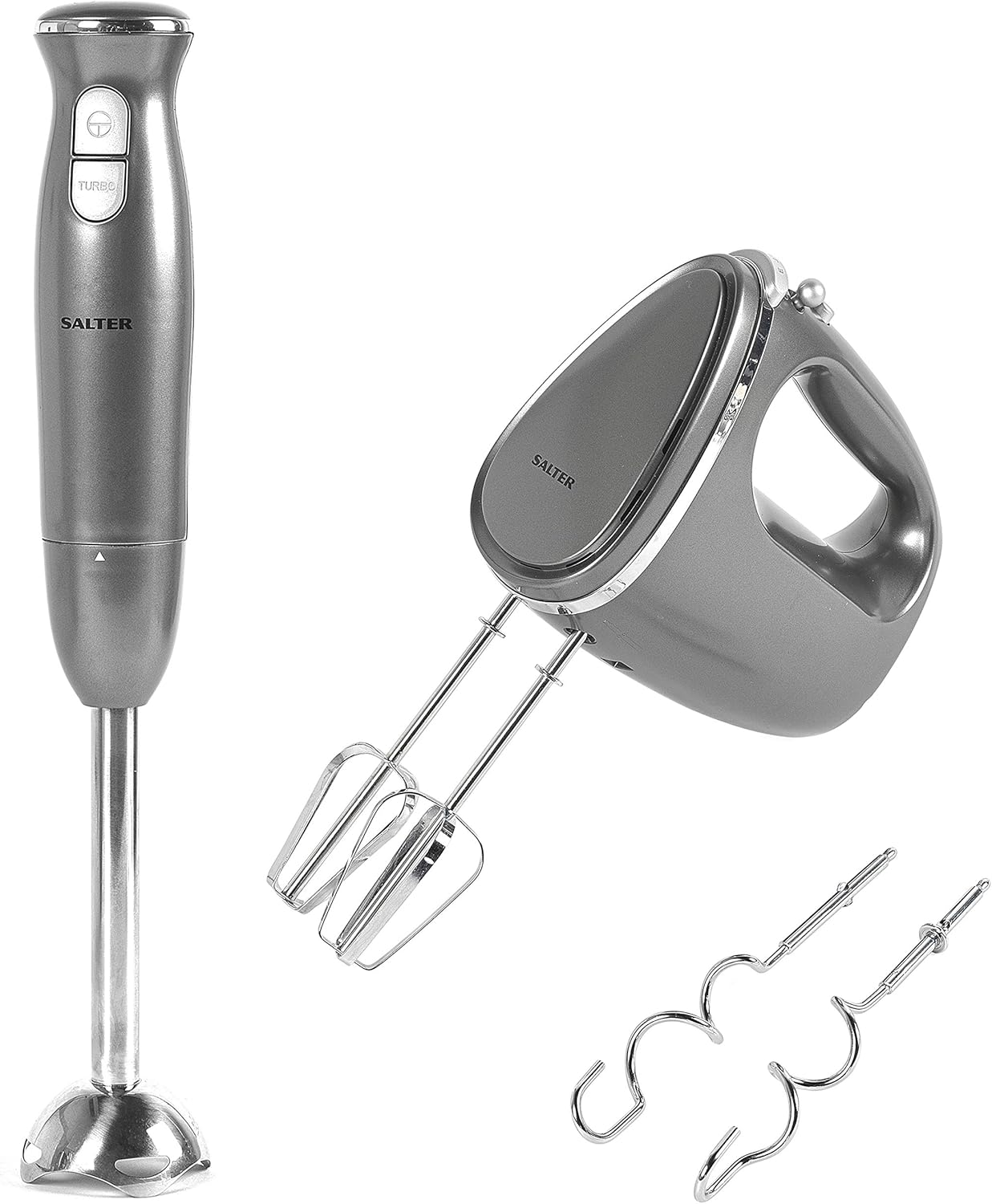 Salter COMBO6737 Cosmos 2 Speed Hand Blender and 5 Speed Electric Hand