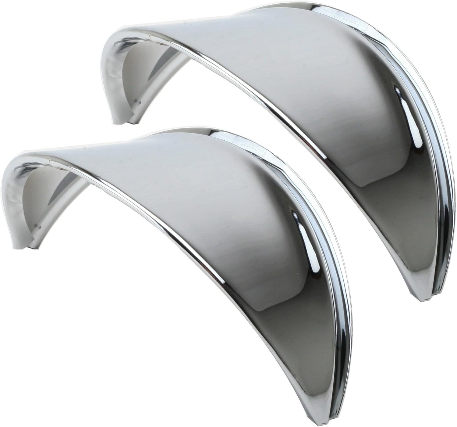 Headlight Eyebrow, Chrome Smooth, Sold As Pair, Fits VW Air Cooled Bug, Ghia, Type 3