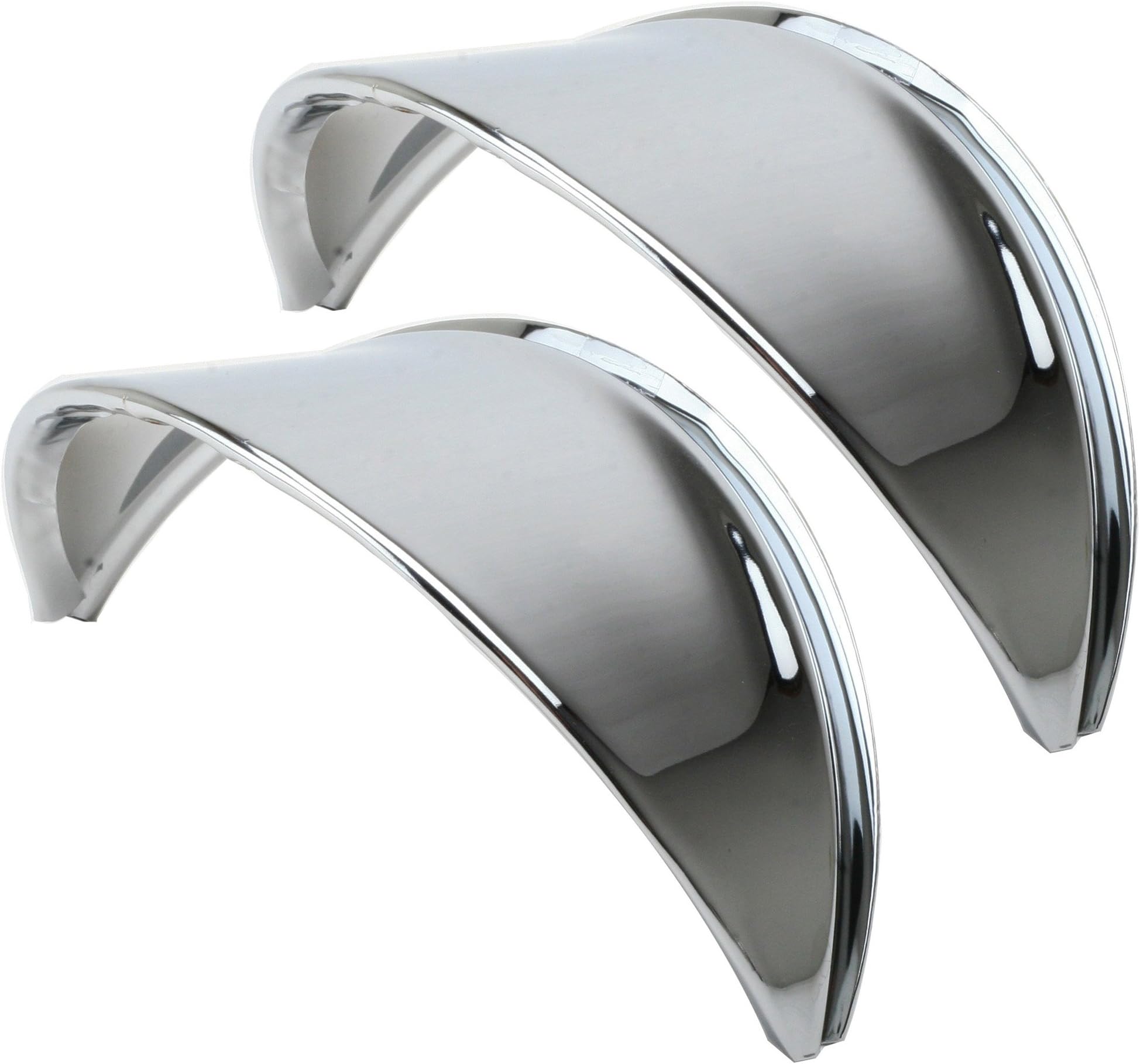 Headlight Eyebrow, Chrome Smooth, Sold As Pair, Fits VW Air Cooled Bug, Ghia, Type 3