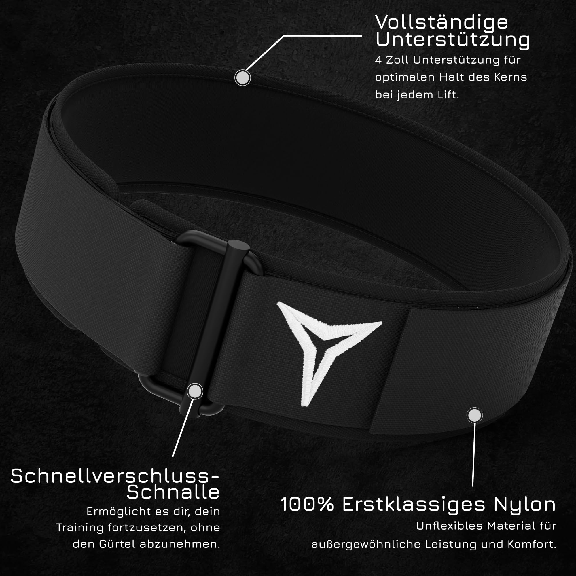 BREAKING LIMITS Gewichthebergürtel Herren & Damen - Gewichtsgürtel für Krafttraining & Gewichtheben, Gym Gürtel Crossfit, Deadlift - Lifting Belt für Powerlifting & Bodybuilding
