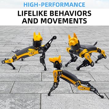 Petoi Robot Dog Bittle X V2 Lite Servo Construction | Robot Kit | Coding Smart Robot Kit, Voice Control, Programmable Quad Walking Robot, Open Source STEM & Robotics Education
