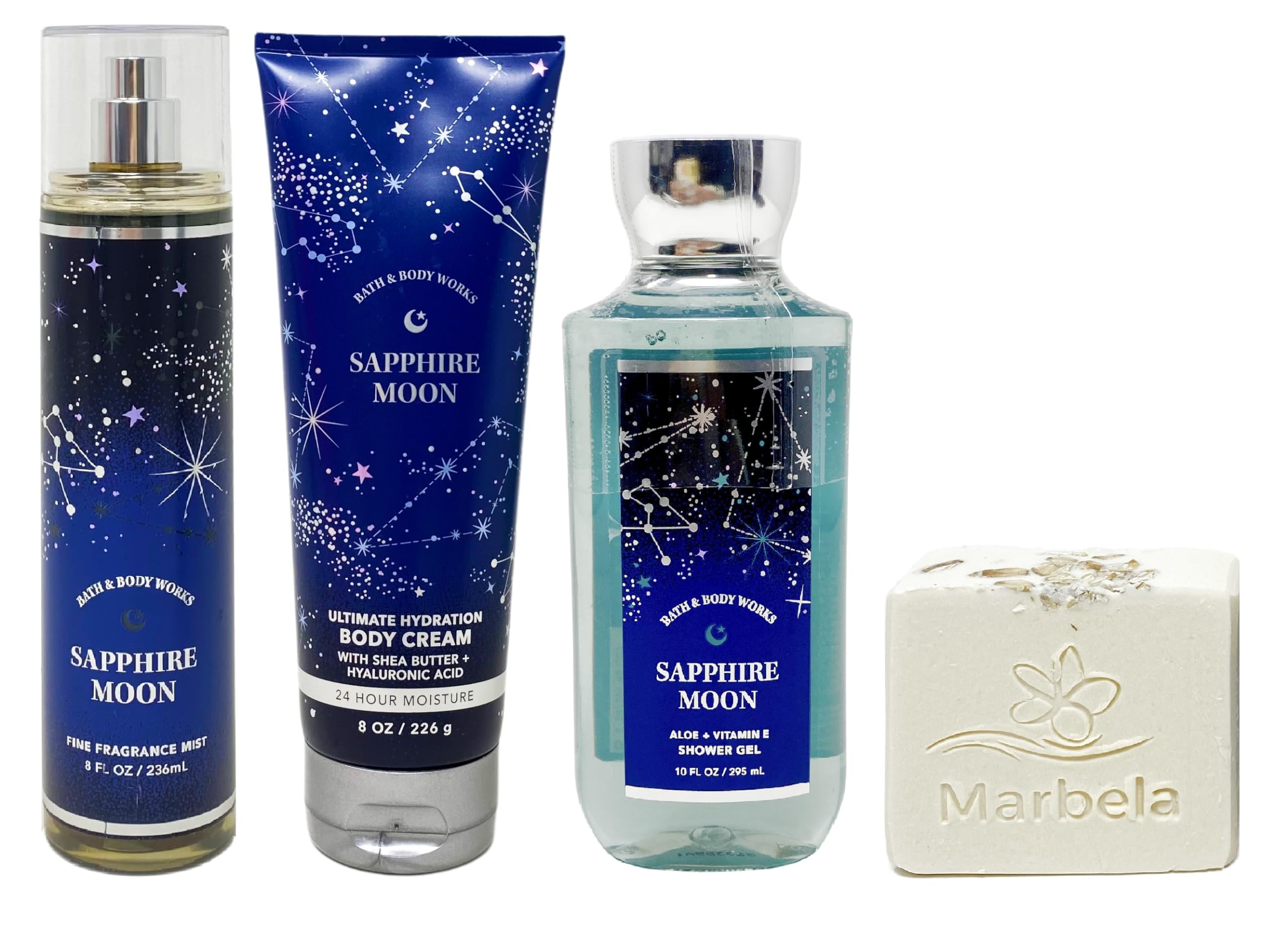 Amazon.com : Bath & Body Works Sapphire Moon-Trio gift Set- Fine