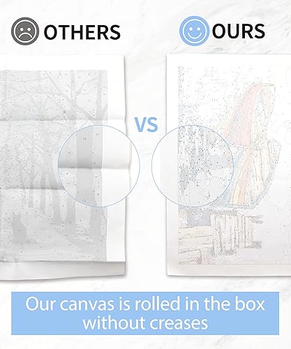 Miniatura 3 de Slody Pintura por números para adultos, lienzo, flores, obras de arte de playa, bricolaje, pintura acrílica por números, kits sobre lienzo