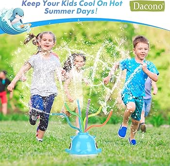 Dacono Dolphin Water Sprinkler Toy for Kids - Outdoor Summer