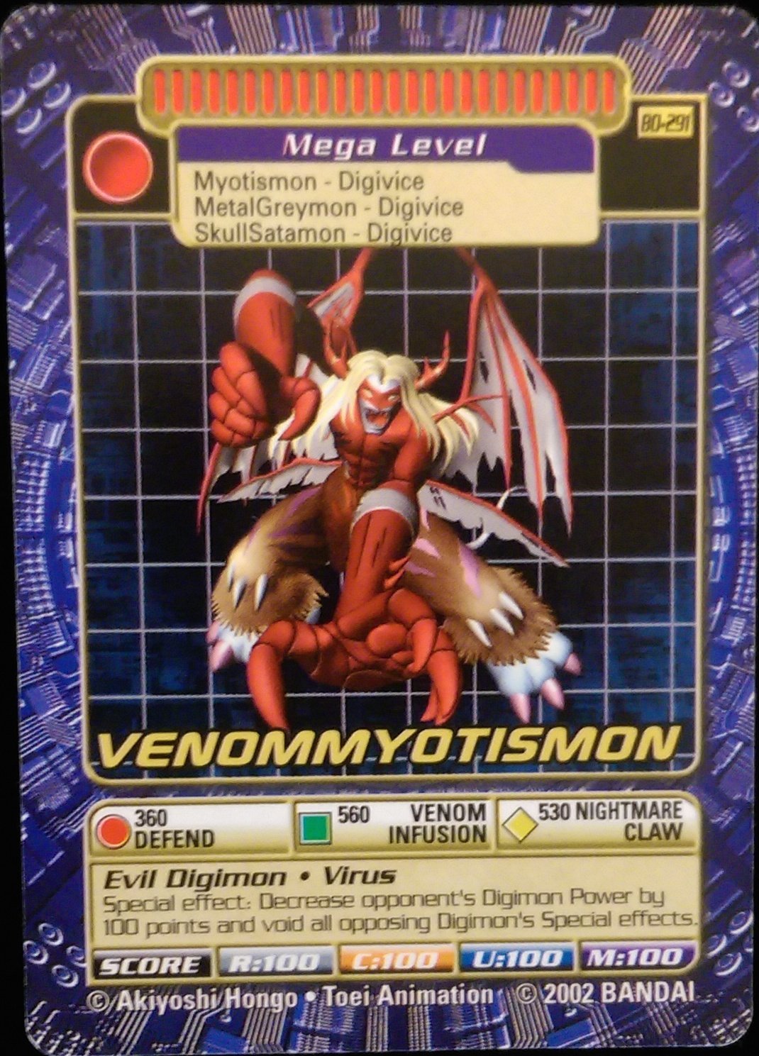 Digimon Card Venommyotismon Bo 291 | Desertcart Bahamas Digimon Card Venommyotismon Bo 291 | Desertcart Bahamas