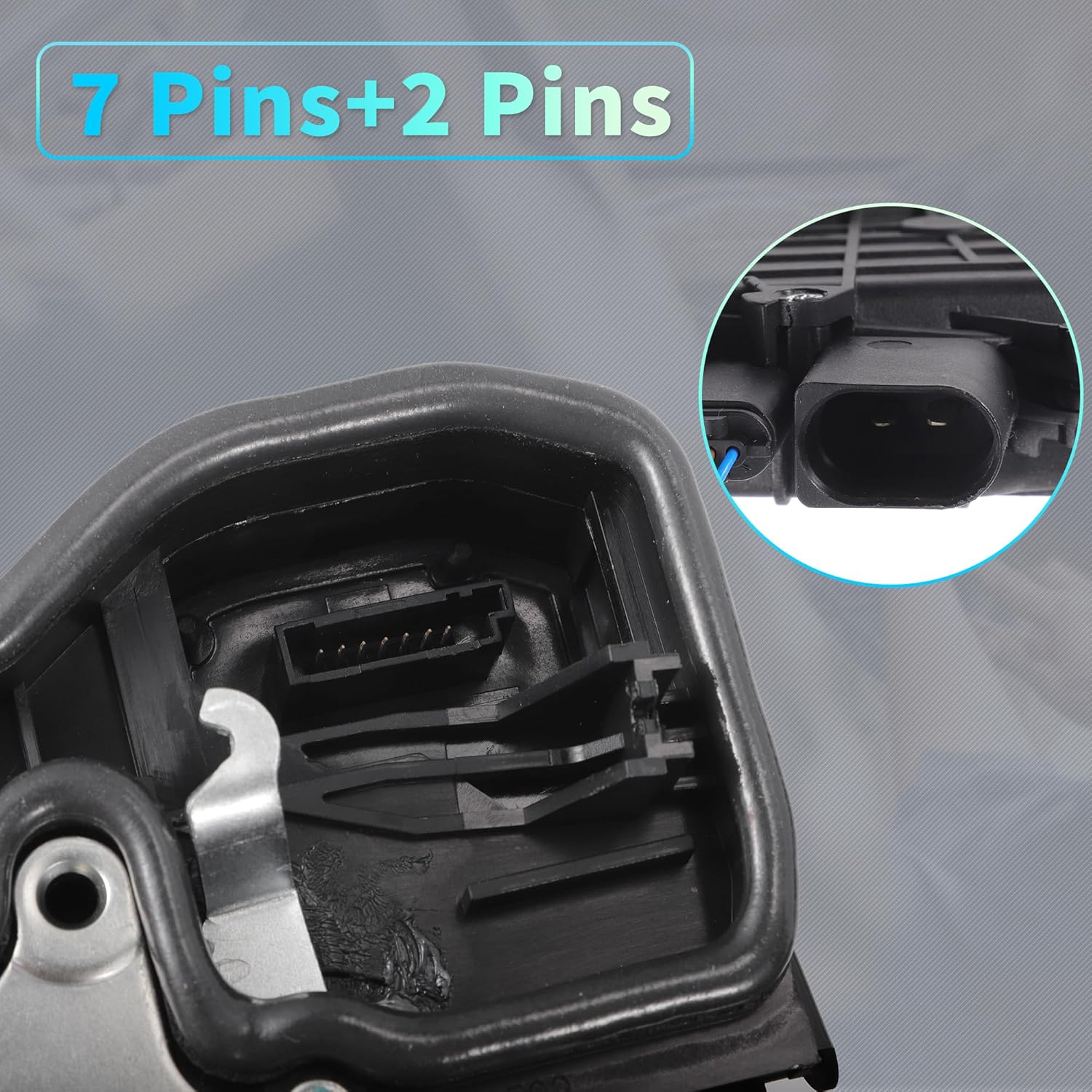 X AUTOHAUX Replacement Front Left Driver Side Power Door Lock Actuator Motor with Cable for BMW 650i 2013-2019 for BMW 650i XDrive 2013-2019 No.51217276319 Black