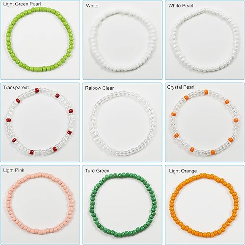 Miniatura 7 de Bala&Fillic Cuentas de semillas de color azul oscuro opaco de 0.157 pulgadas (0.157 in), aproximadamente 1200 piezas3.53 oz en bolsa, 60 cuentas de