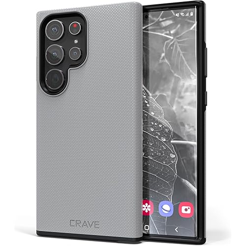 Crave Dual Guard for Samsung Galaxy S23 Ultra Case, Shockproof Protection Dual Layer Case for Samsung Galaxy S23 Ultra - Slate