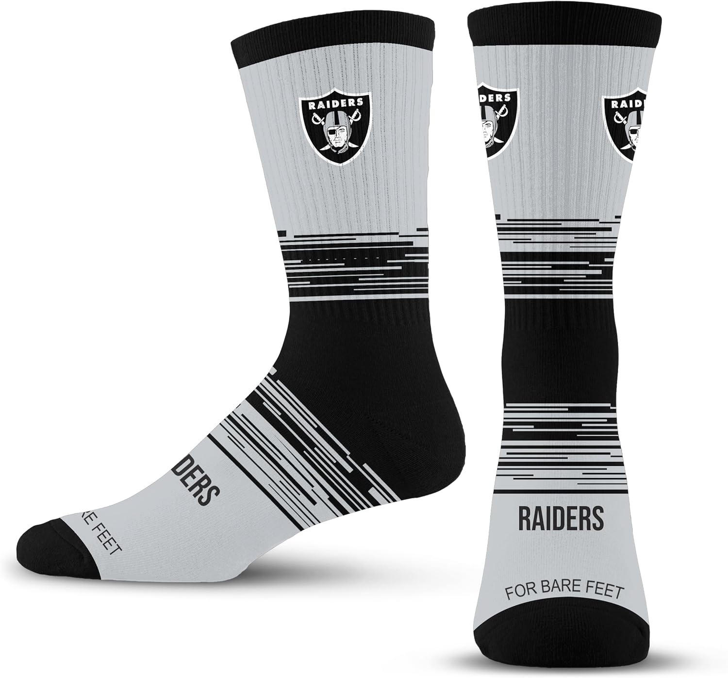 For Bare Feet NFL mens Elevate Crew Sock