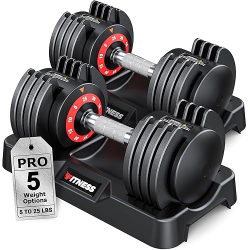 Adjustable Dumbbells Set of 2, 1 Hand Adjustable Weights Dumbbells Set, 5 in 1/10 in 1 Free Dumbbell with Anti-Slip Texture Handle, 25/55/80lb Pair Weight Set For Home Gym Suit both Men and Women