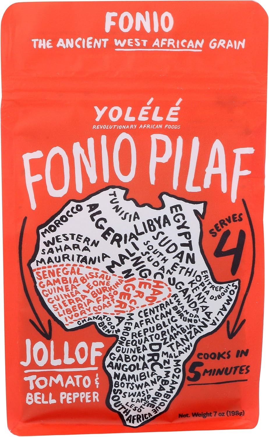 YOLELE Fonio Pilaf Jollof, 7 OZ Amazon.ca Grocery & Gourmet Food