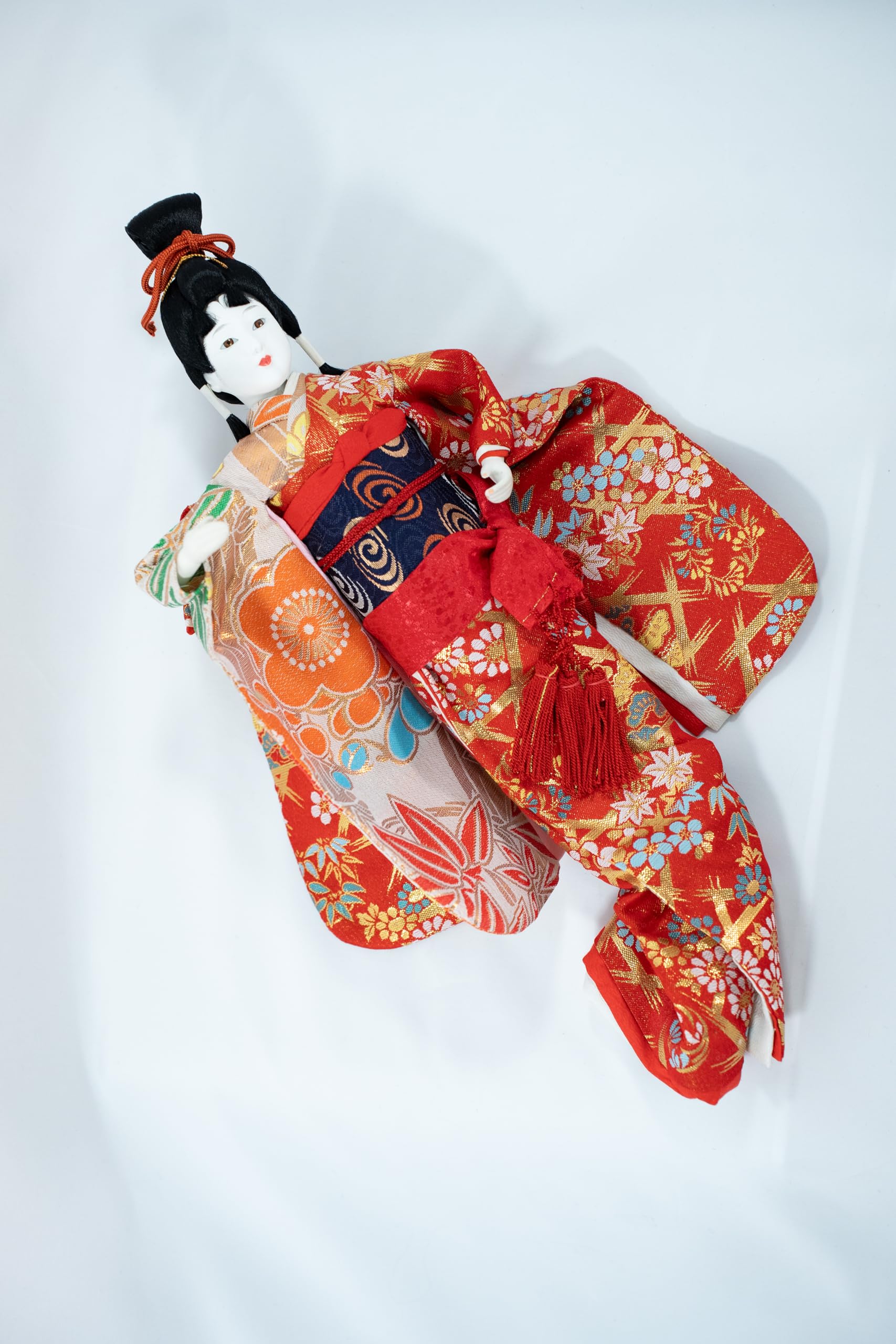 日本人形 片身替わりのお着物を着たお人形 1体 京ちゃん 着物 金襴