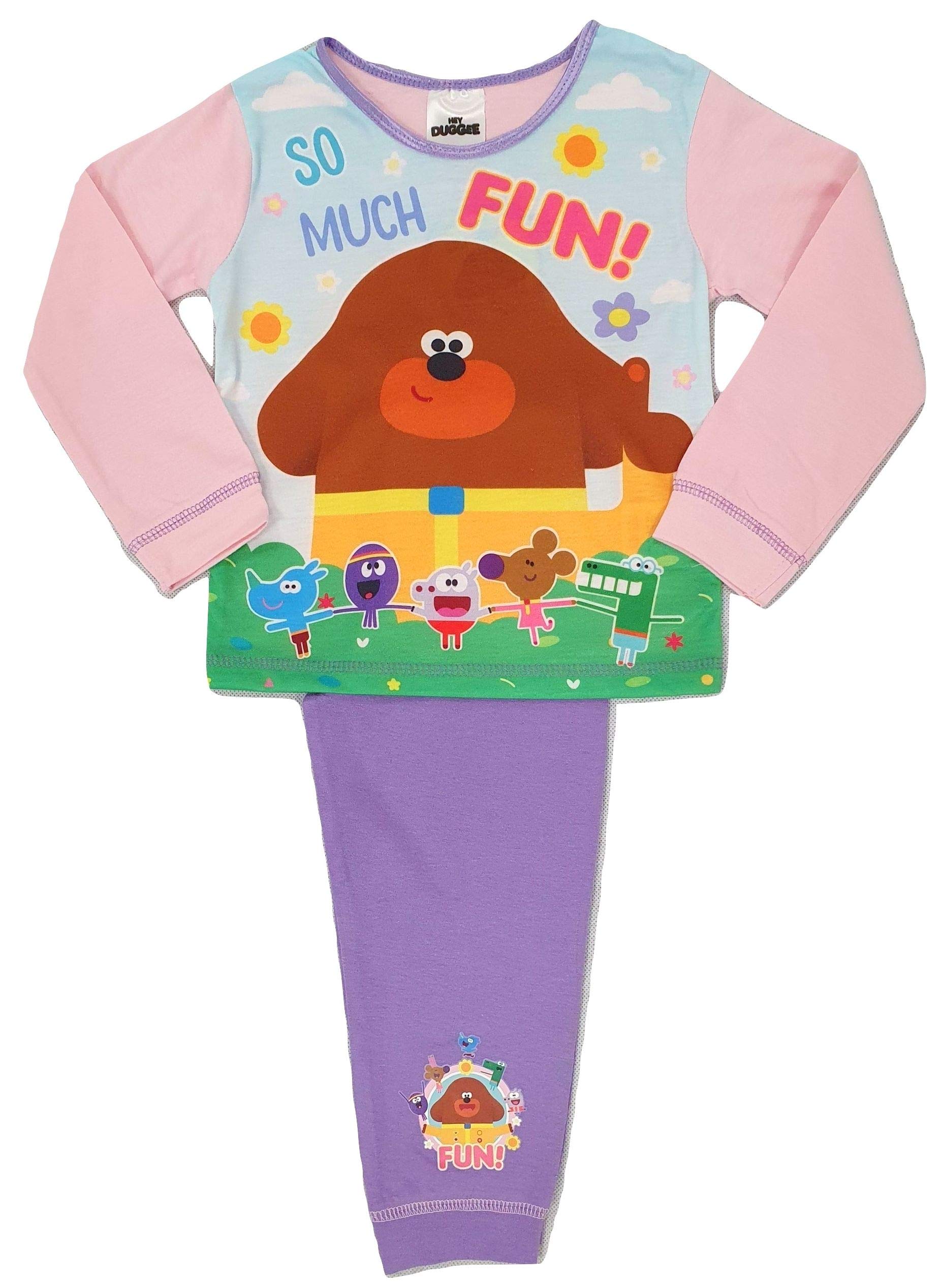 Hey Duggees Character Girls Hey Duggee Pyjamas Nightwear (18-24 Months, Hey Duggee Characters)