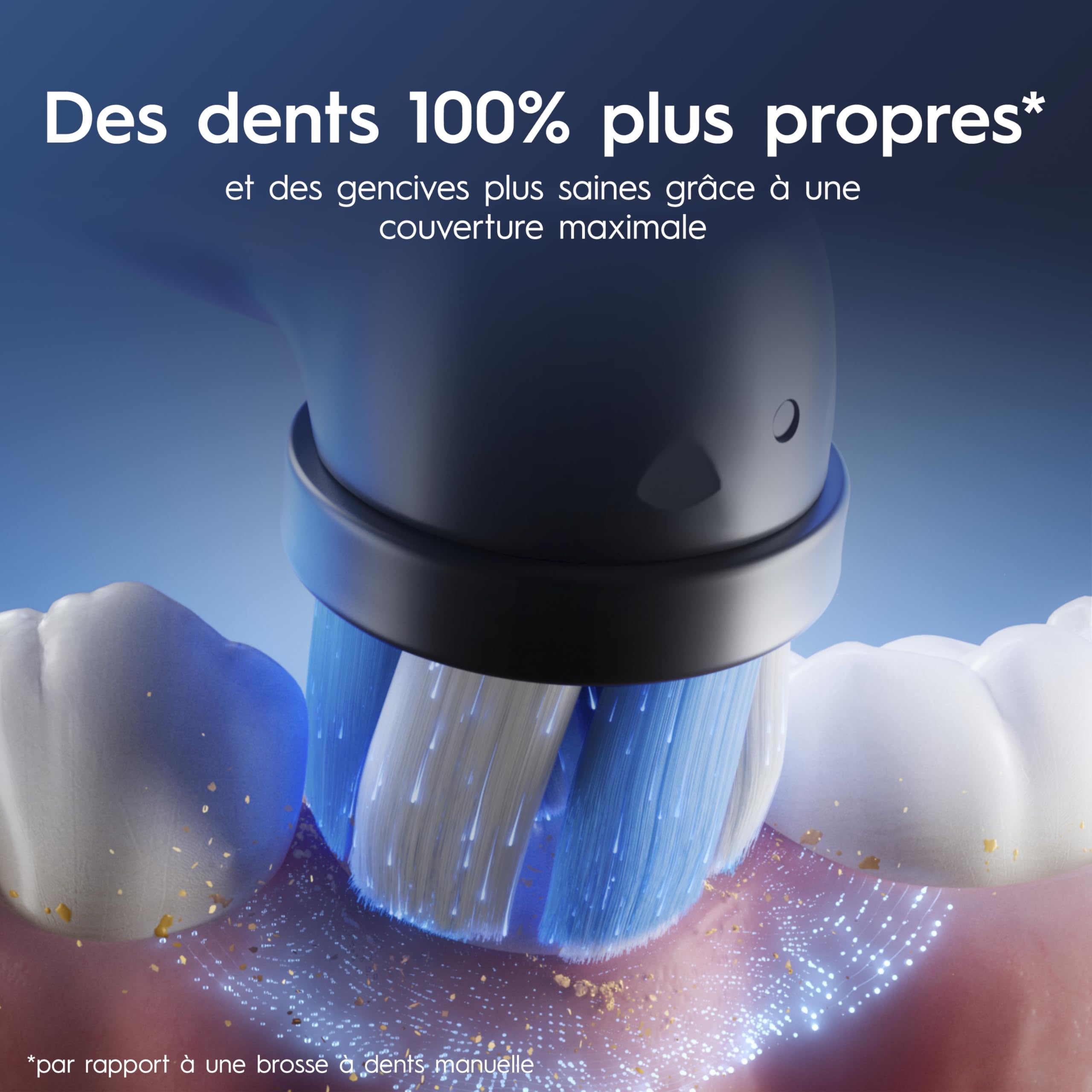 Oral-B Brosses A Dents Electriques iO6 Duo Noire Et Rose, 5 Modes Dont Blancheur Et Soin Des Gencives, Capteur De Pression, Ecran Interactif, 3 Brossettes De Rechange Oral B