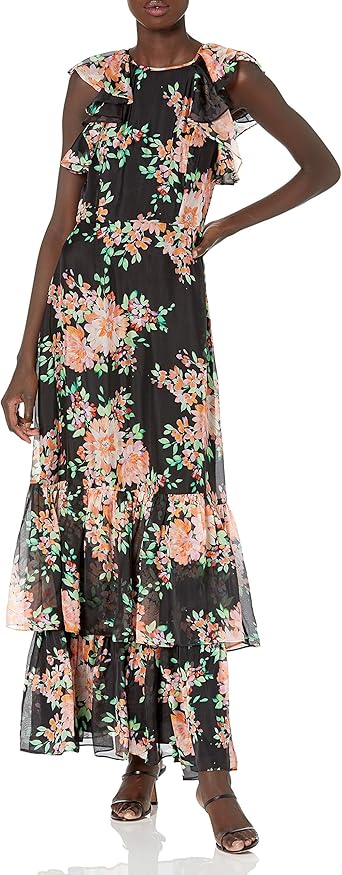 shoshanna black dress