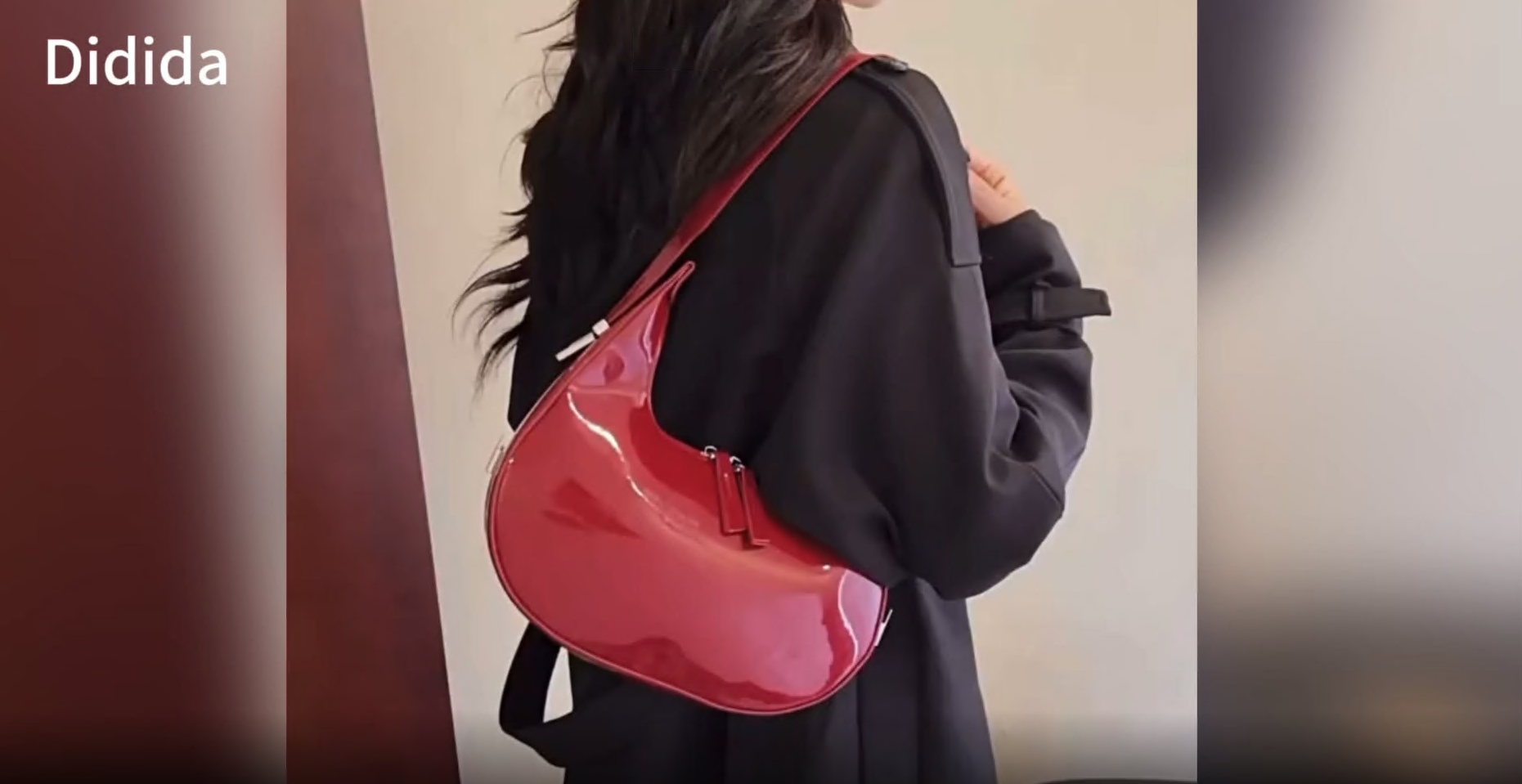 Amazon.com: Green Leather Shoulder Purse Small Cresent Y2K