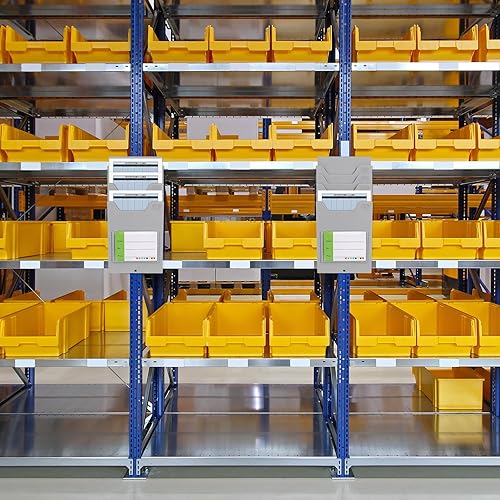 Miniatura 8 de Kisangel Estante para tarjetas de tiempo, montaje en pared, con 5 ranuras, multibolsillo para oficina, fábrica, suministros de nómina