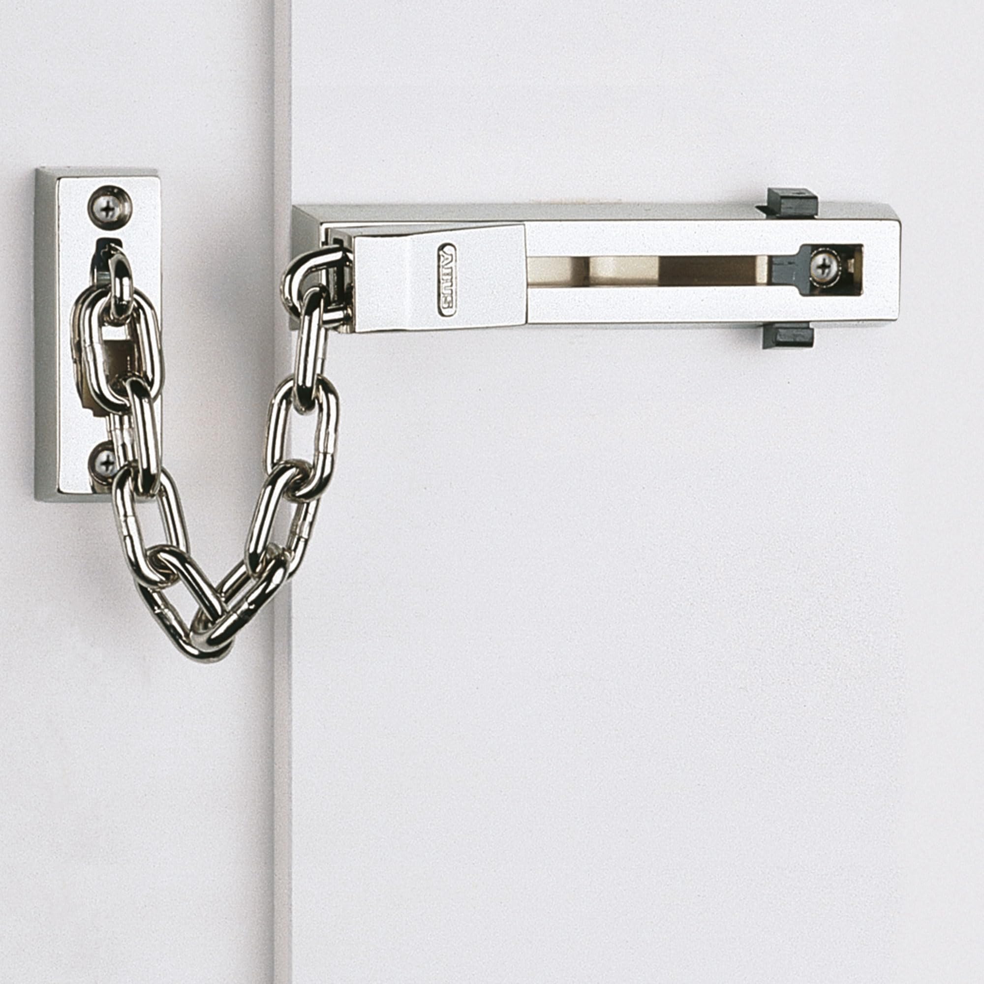 ABUS Chaîne de porte SK66 pour porte d'entrée et porte d'appartement - Chaîne de sécurité avec sécurité enfants pour portes fermant à gauche et à droite - laiton