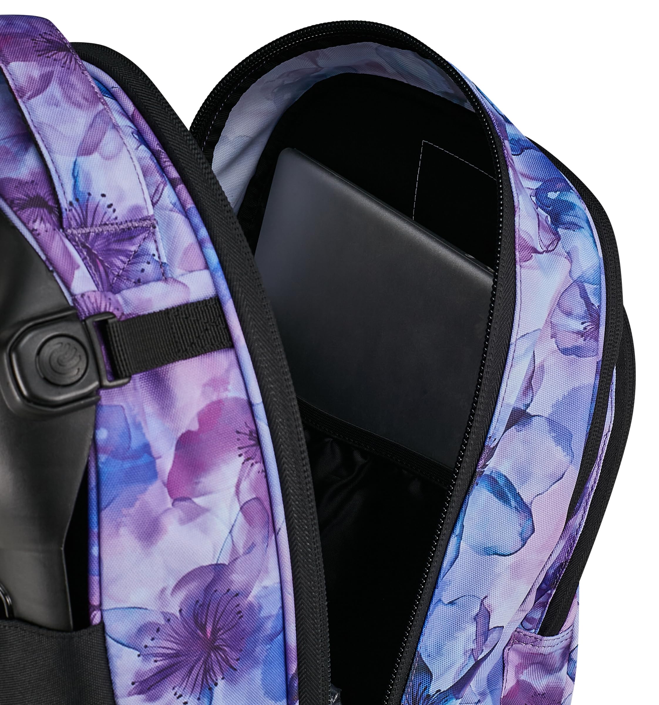 Invicta Trolley Scuola Plug Fantasy, Viola, 34 L, Doppio Scomparto, Cross-over System, Tasca attrezzata, Scomparto porta pc, Tasca portaborraccia, Scuola media e superiore, Ragazza