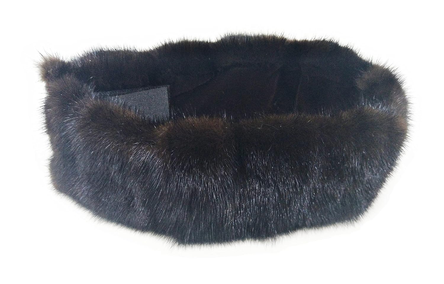 Hima Women's Real Full Skin Mink Fur Bandannas Headbands (Whiskey)