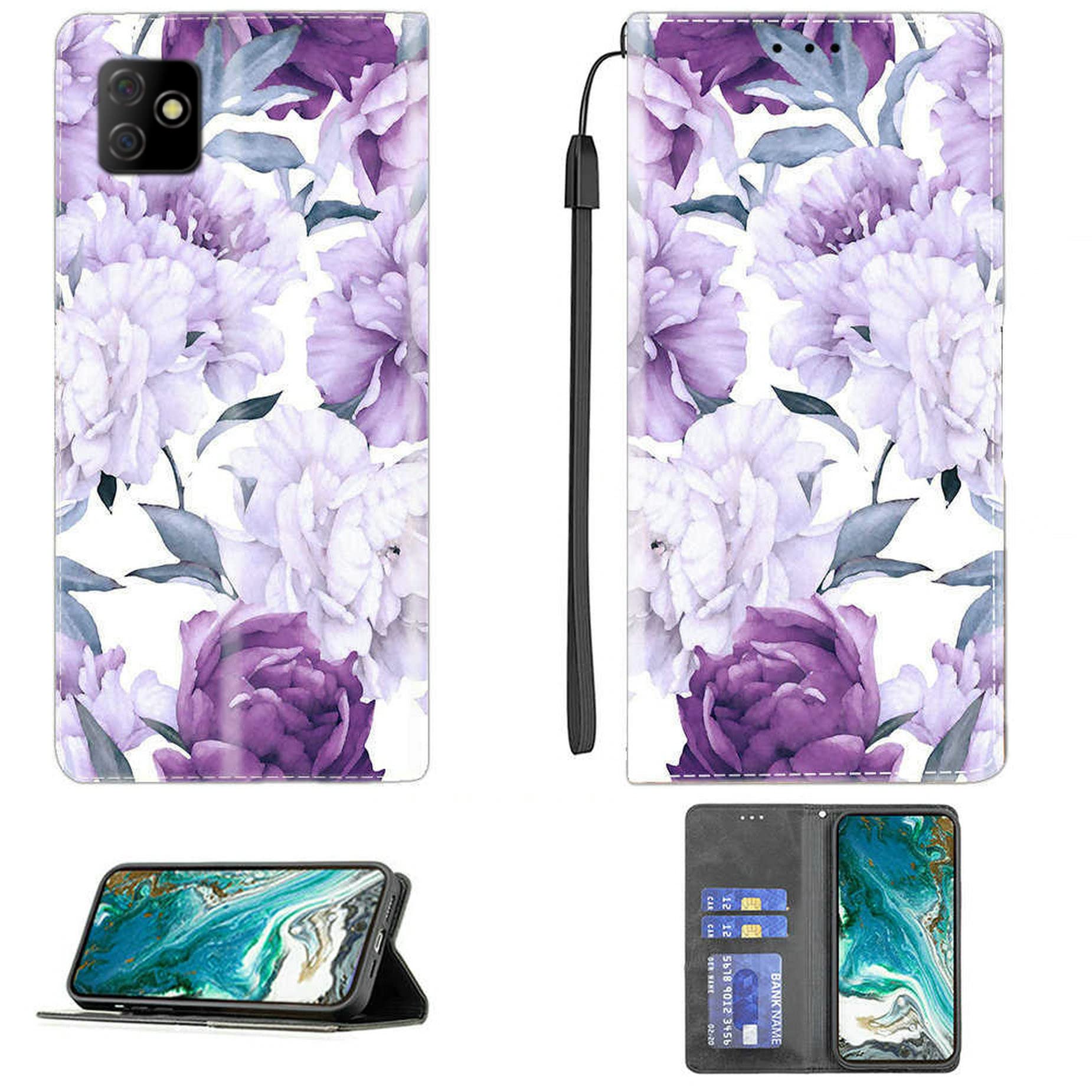 AroepurtCase for Digicel Dl4s Case Compatible with Digicel Dl4s Phone Case Cover PU Leather Kickstand Magnetic Wallet Case CPT24