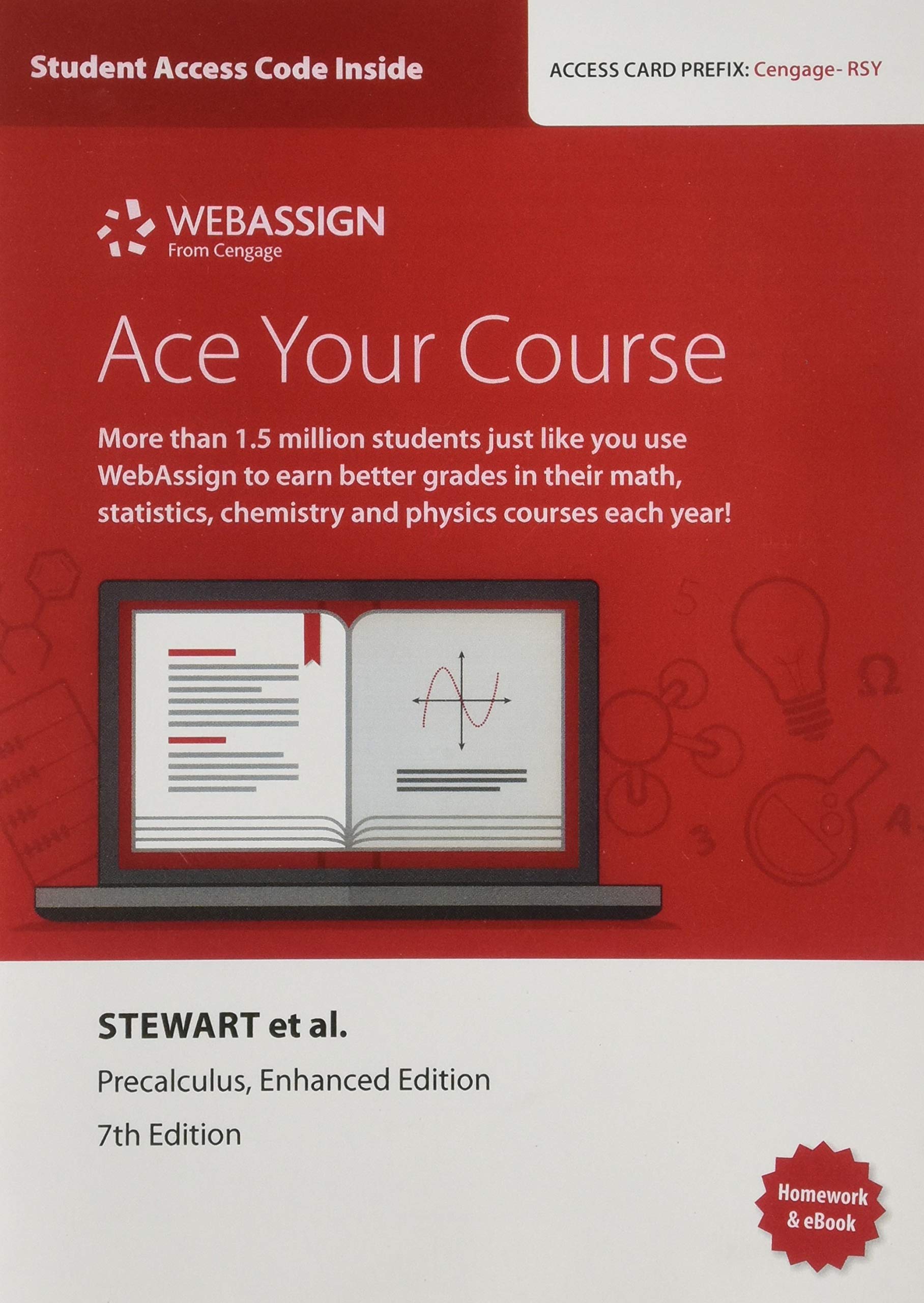 WebAssign Printed Access Card for Stewart/Redlin/Watson's Precalculus, Enhanced Edition, 7th Edition, Single-Term