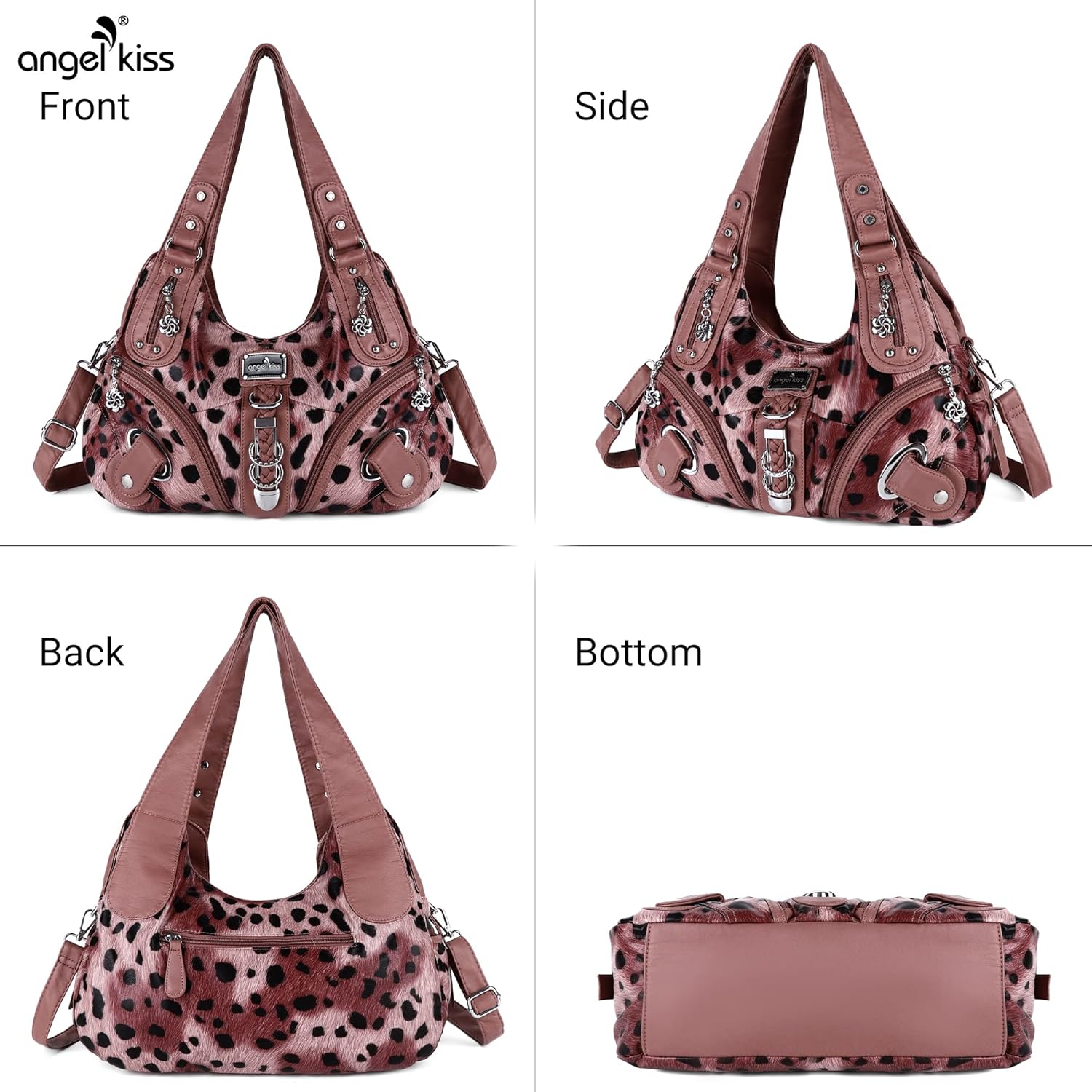 Angelkiss Hobo Purses and handbags for Women Satchel Handbag Women Purses Large Daily Shoulder Bags | Purses, handbags, Handbag, Women Purses, Large, Daily - Image 5