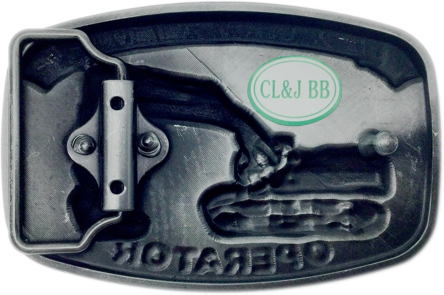 CL&J BB Excavator Operator Belt Buckle Western Cowboy Cowgirl American Workers (ECVT1)