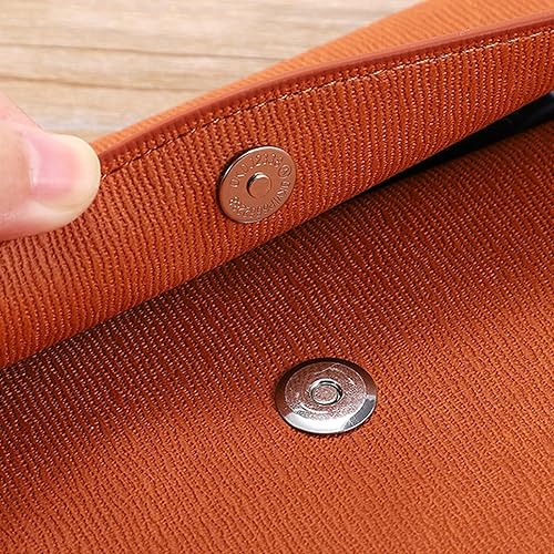 Miniatura 4 de 1 soporte de cuero sintético A4, carpeta de archivos A4 de piel sintética, bolsa de documentos de negocios, organizador de carpetas de archivos para