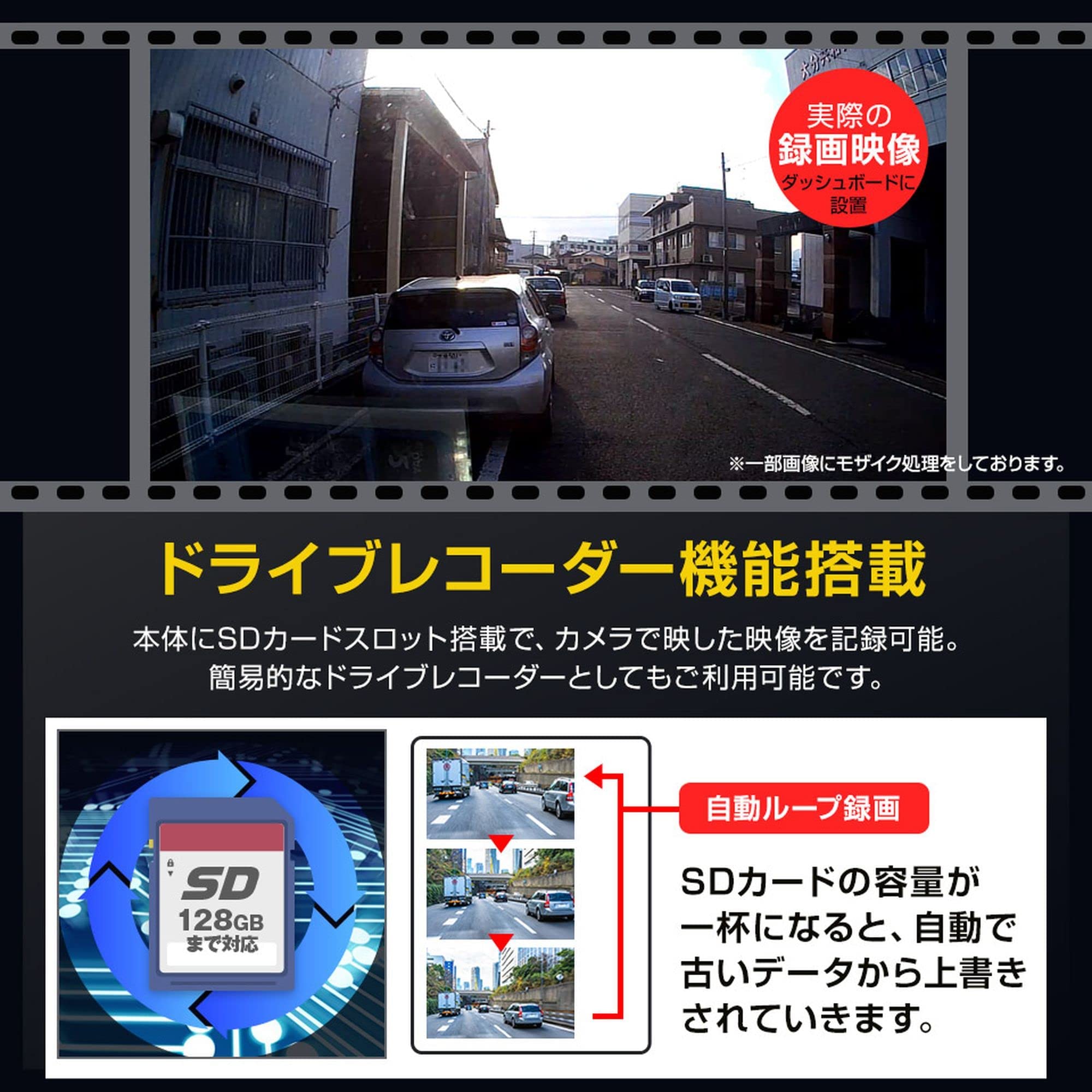 Amazon | トラック用 バックカメラ モニター ドライブレコーダー WIFI
