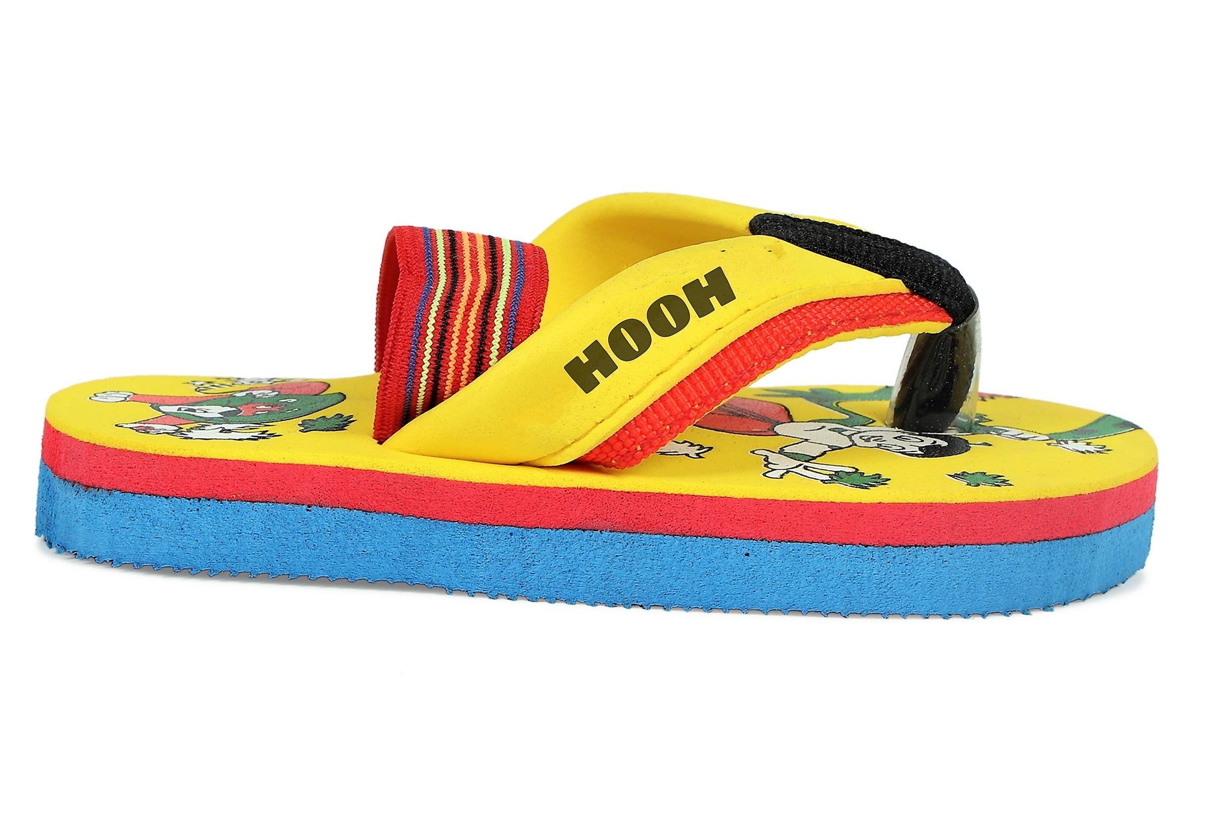 BOOMER CUBS Kids Unisex Walking Slippers and Sandals for Baby Boys and Baby Girls for Age 6 Months to 4.5 Years (Yellow, 3_Years) 3