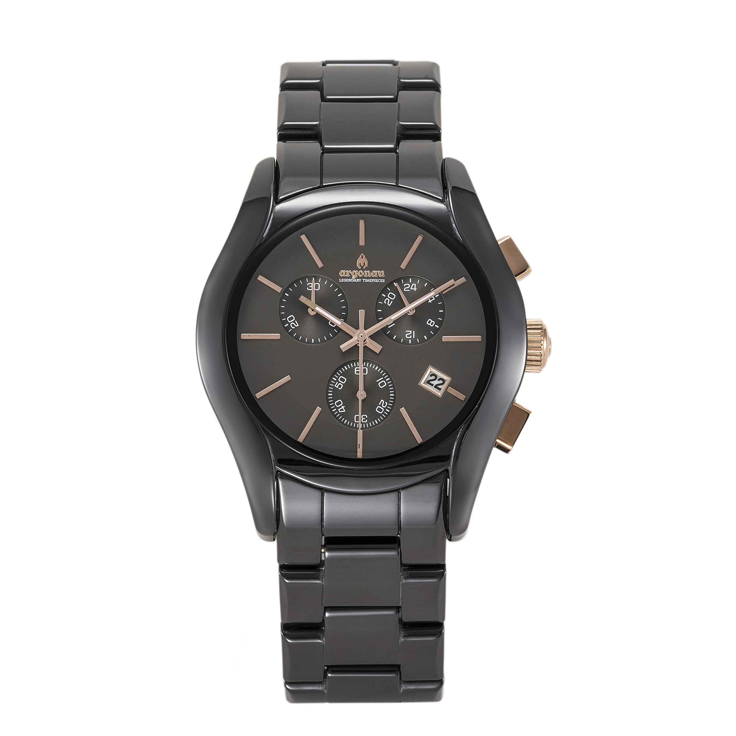 Argonau Unisex Adult Analogue Classic Quartz Watch With Ceramic Strap Au1401