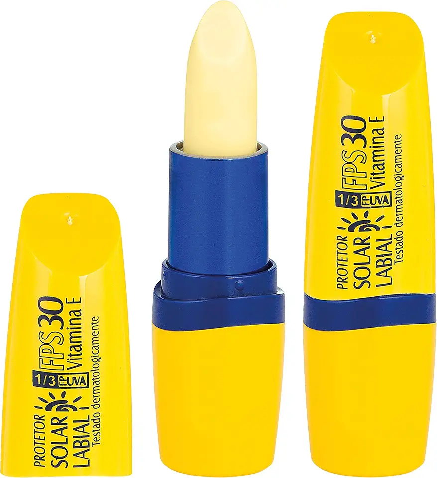 Protetor Solar Labial FPS 30 + 1/3 FPUVA, Marchetti, Transparente, Marchetti, Transparente