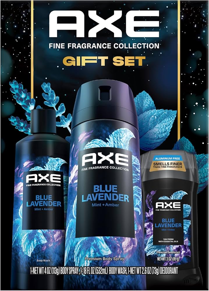 Amazon.com : AXE Blue Lavender Gift Set for Men – Men's Body Wash