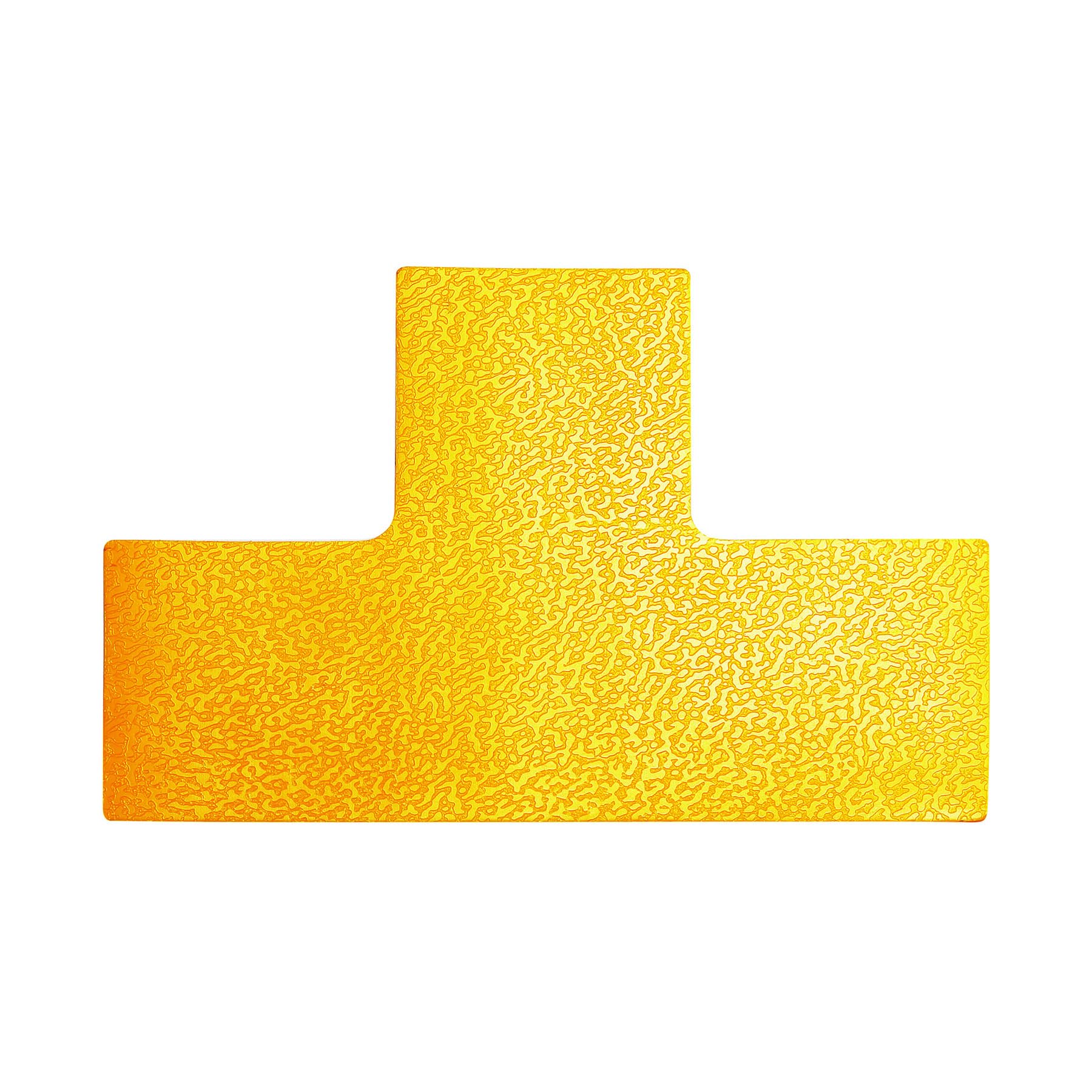 Durable 170004 Parking Space Marker in T form, Self-Adhesive and Abrasion-Resistant, RAL 1003 Signal Yellow