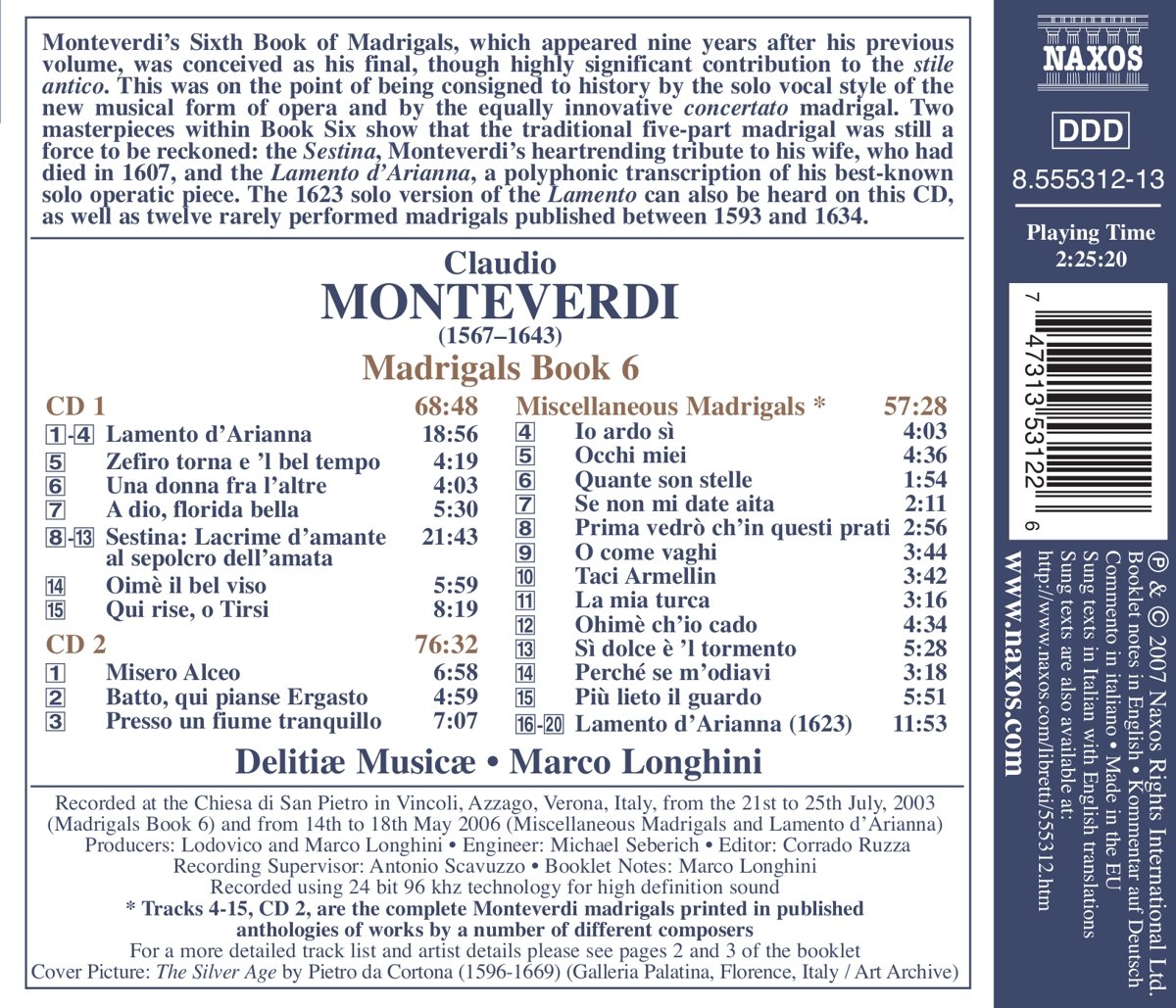 Monteverdi: Madrigals 6