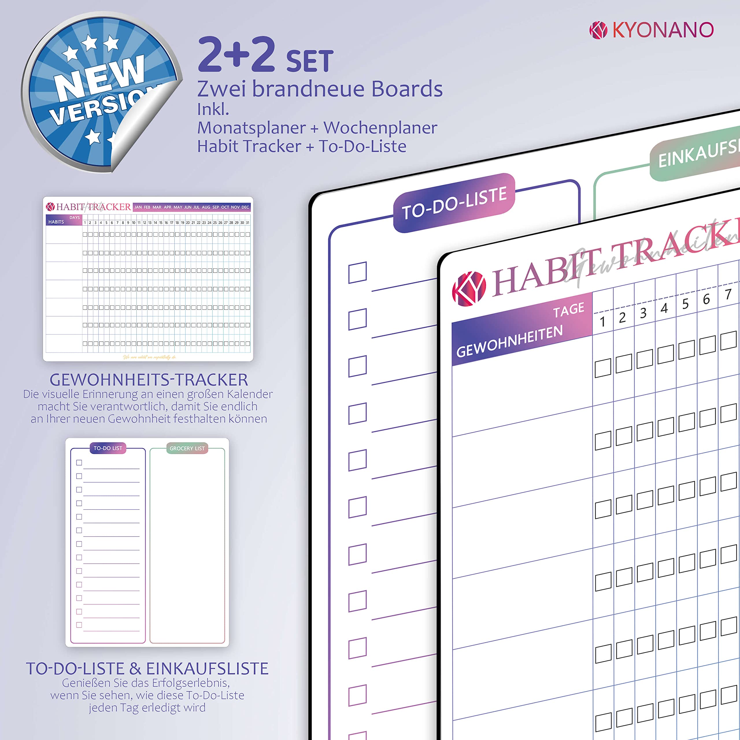 Calendario Magnetico Settimanale Per Frigo - Cancellabile, Con Pennarelli E Cancellino - Foto 12