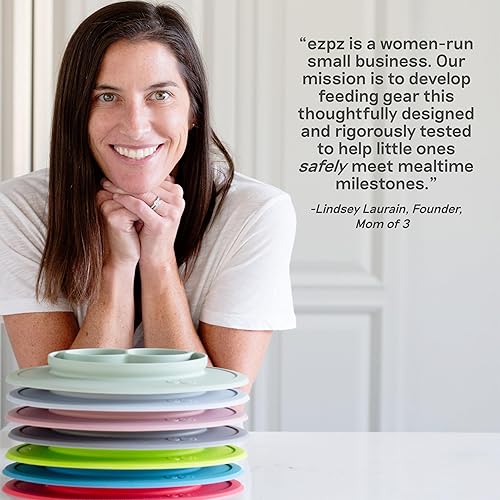 Miniatura 8 de ezpz Tiny Cup2 Pack (salviaoliva) Taza de entrenamiento 100% silicona para bebés 4 meses + Diseñado por un especialista en alimentación