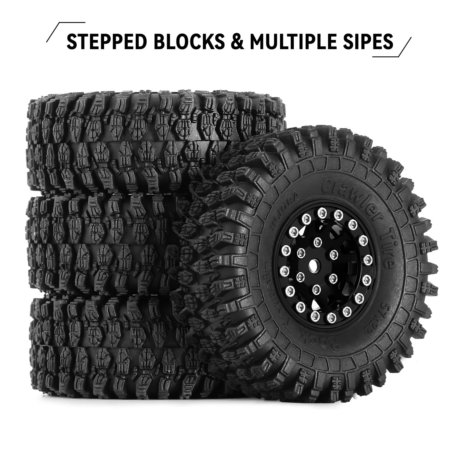 Amazon | INJORA 1.0 ビードロックホイール S5 スーパーソフト